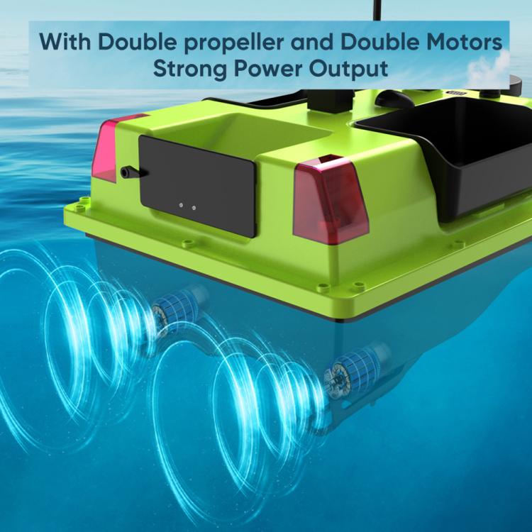 D20 Three Hoppers Smart Control Fishing Bait Boat Support GPS Built-in Light Strip, US Plug, EU Plug, UK Plug