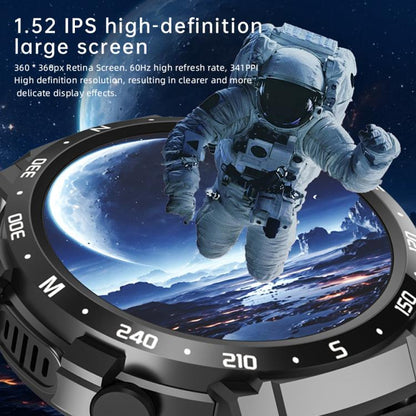 Montre intelligente Bluetooth double mode Q10, avec écouteurs, 1,52 pouces, prend en charge les appels Bluetooth / la fréquence cardiaque, Q10
