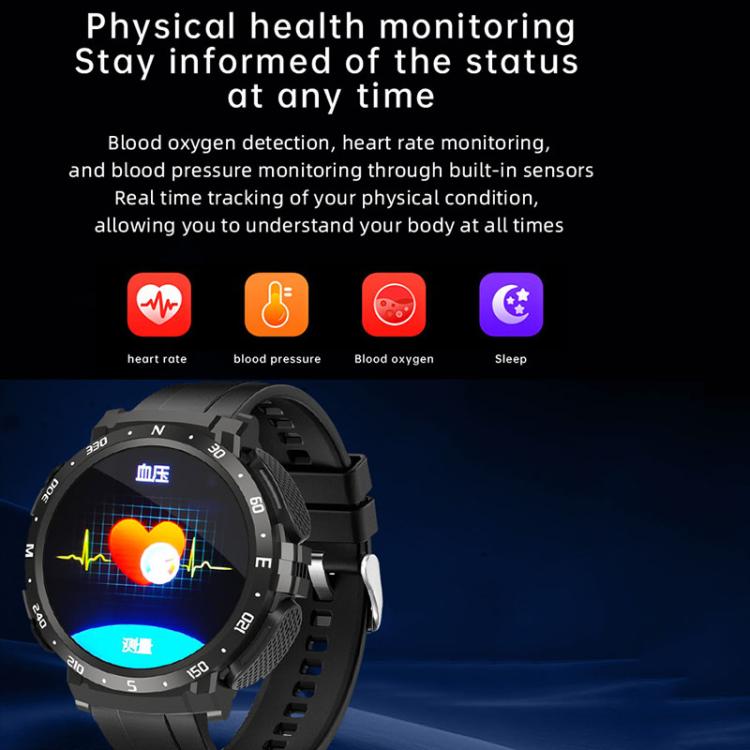 Montre intelligente Bluetooth double mode Q10, avec écouteurs, 1,52 pouces, prend en charge les appels Bluetooth / la fréquence cardiaque, Q10