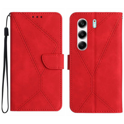 Stitching Embossed Leather Phone Case, For Tecno Spark 40C, For Tecno Pova 7 5G, For Tecno Spark 40 Pro+ 4G, For Tecno Spark 40 Pro 4G, For Tecno Spark 40 4G, For Tecno Pova 7 Ultra 5G, For Tecno Pova 7 4G, For Tecno Pova Curve 5G                      ...