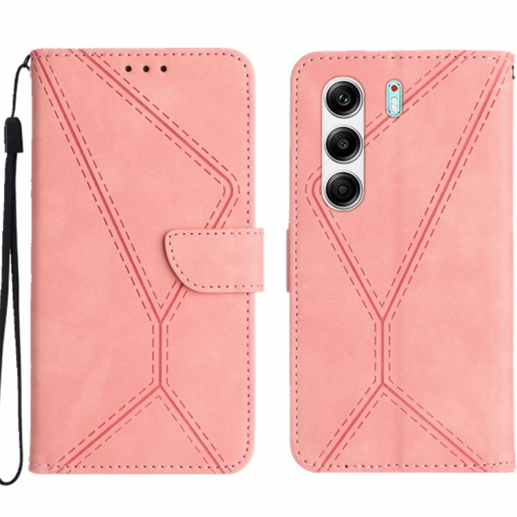 Stitching Embossed Leather Phone Case, For Tecno Spark 40C, For Tecno Pova 7 5G, For Tecno Spark 40 Pro+ 4G, For Tecno Spark 40 Pro 4G, For Tecno Spark 40 4G, For Tecno Pova 7 Ultra 5G, For Tecno Pova 7 4G, For Tecno Pova Curve 5G                      ...