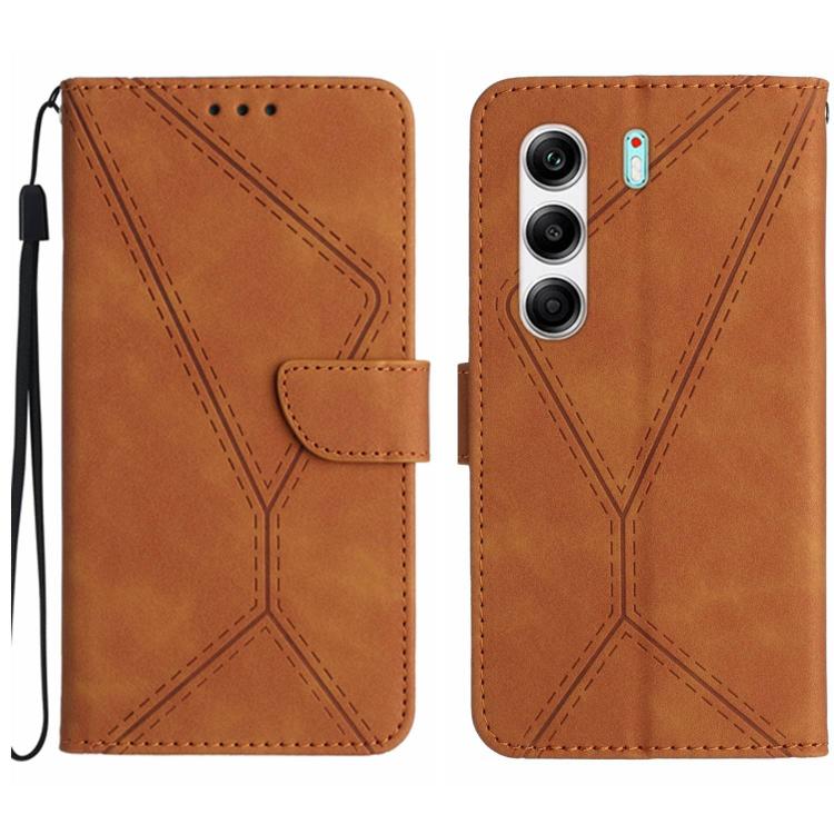Stitching Embossed Leather Phone Case, For Tecno Spark 40C, For Tecno Pova 7 5G, For Tecno Spark 40 Pro+ 4G, For Tecno Spark 40 Pro 4G, For Tecno Spark 40 4G, For Tecno Pova 7 Ultra 5G, For Tecno Pova 7 4G, For Tecno Pova Curve 5G                      ...