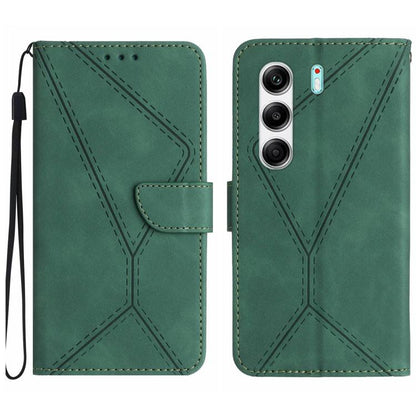 Stitching Embossed Leather Phone Case, For Tecno Spark 40C, For Tecno Pova 7 5G, For Tecno Spark 40 Pro+ 4G, For Tecno Spark 40 Pro 4G, For Tecno Spark 40 4G, For Tecno Pova 7 Ultra 5G, For Tecno Pova 7 4G, For Tecno Pova Curve 5G                      ...