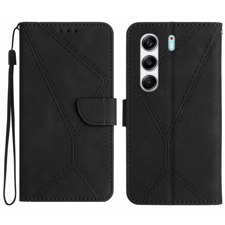 Stitching Embossed Leather Phone Case, For Tecno Spark 40C, For Tecno Pova 7 5G, For Tecno Spark 40 Pro+ 4G, For Tecno Spark 40 Pro 4G, For Tecno Spark 40 4G, For Tecno Pova 7 Ultra 5G, For Tecno Pova 7 4G, For Tecno Pova Curve 5G                      ...