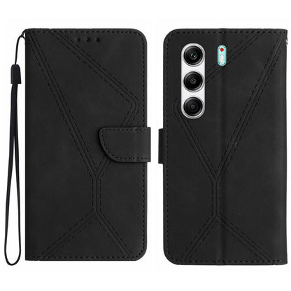 Stitching Embossed Leather Phone Case, For Tecno Spark 40C, For Tecno Pova 7 5G, For Tecno Spark 40 Pro+ 4G, For Tecno Spark 40 Pro 4G, For Tecno Spark 40 4G, For Tecno Pova 7 Ultra 5G, For Tecno Pova 7 4G, For Tecno Pova Curve 5G                      ...