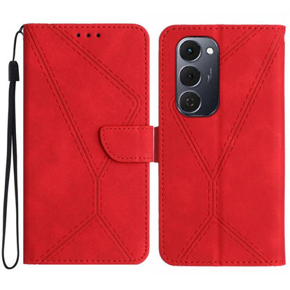 Stitching Embossed Leather Phone Case, For Tecno Spark 40C, For Tecno Pova 7 5G, For Tecno Spark 40 Pro+ 4G, For Tecno Spark 40 Pro 4G, For Tecno Spark 40 4G, For Tecno Pova 7 Ultra 5G, For Tecno Pova 7 4G, For Tecno Pova Curve 5G                      ...
