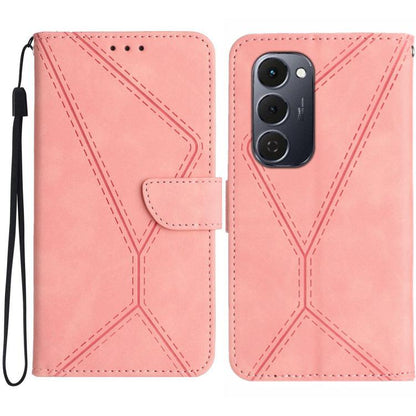 Stitching Embossed Leather Phone Case, For Tecno Spark 40C, For Tecno Pova 7 5G, For Tecno Spark 40 Pro+ 4G, For Tecno Spark 40 Pro 4G, For Tecno Spark 40 4G, For Tecno Pova 7 Ultra 5G, For Tecno Pova 7 4G, For Tecno Pova Curve 5G                      ...
