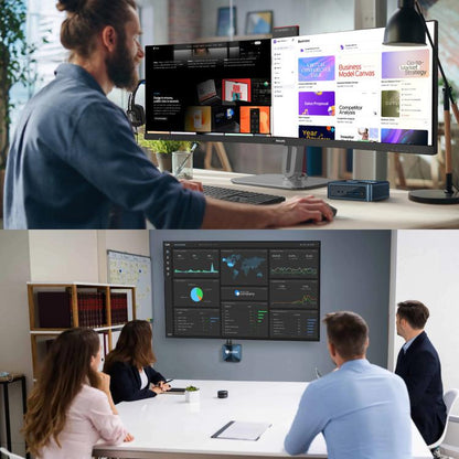 BMAX B9 Plus Windows 11 Mini PC, Intel Core i5-1250P, Support 3 Monitors Output