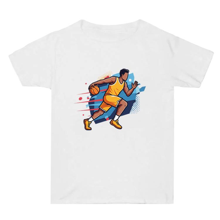 Basketball Player Printed Summer Baggy Cotton Short Sleeve T-shirt Print On Your Demand, S, M, L, XL, XXL, XXXL