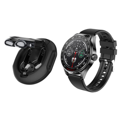 D9 1.46 inch 2 in 1 Bluetooth Earphone Smart Watch, Support Bluetooth Call / NFC / Heart Rate, D9 (Silver), D9 (Black)