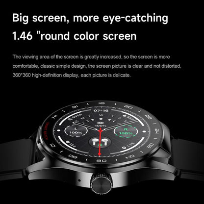 D9 1.46 inch 2 in 1 Bluetooth Earphone Smart Watch, Support Bluetooth Call / NFC / Heart Rate, D9 (Silver), D9 (Black)