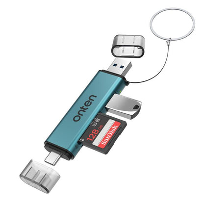 Onten OTN-CR537S 5 in 1 Type-C to USB with Micro SD/TF Card Reader, OTN-CR537S