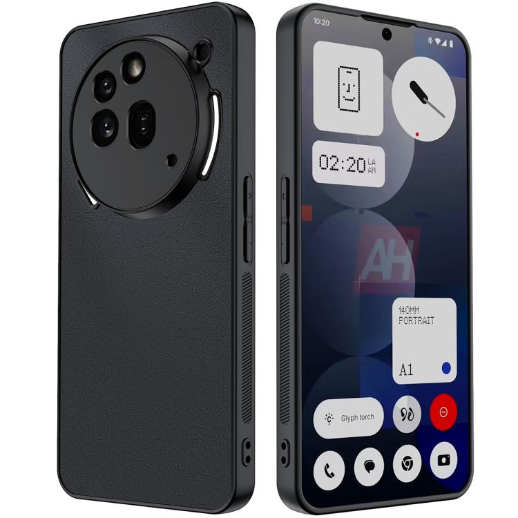Ultra-thin Plain Skin Leather Phone Case