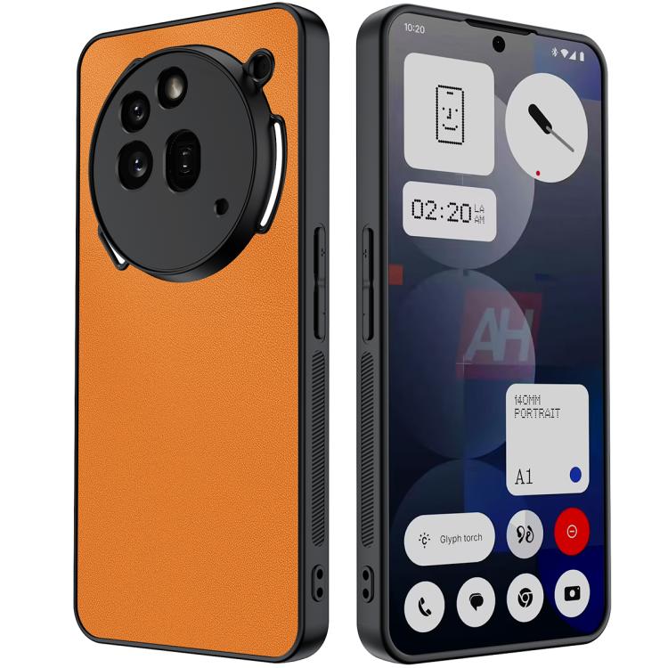 Ultra-thin Plain Skin Leather Phone Case