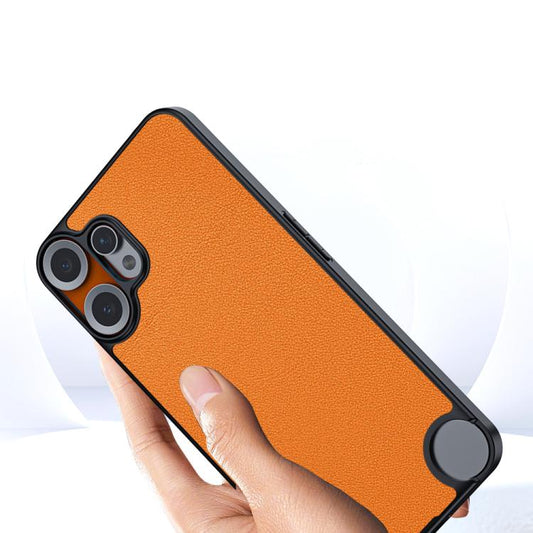 Ultra-thin Plain Skin Leather Phone Case