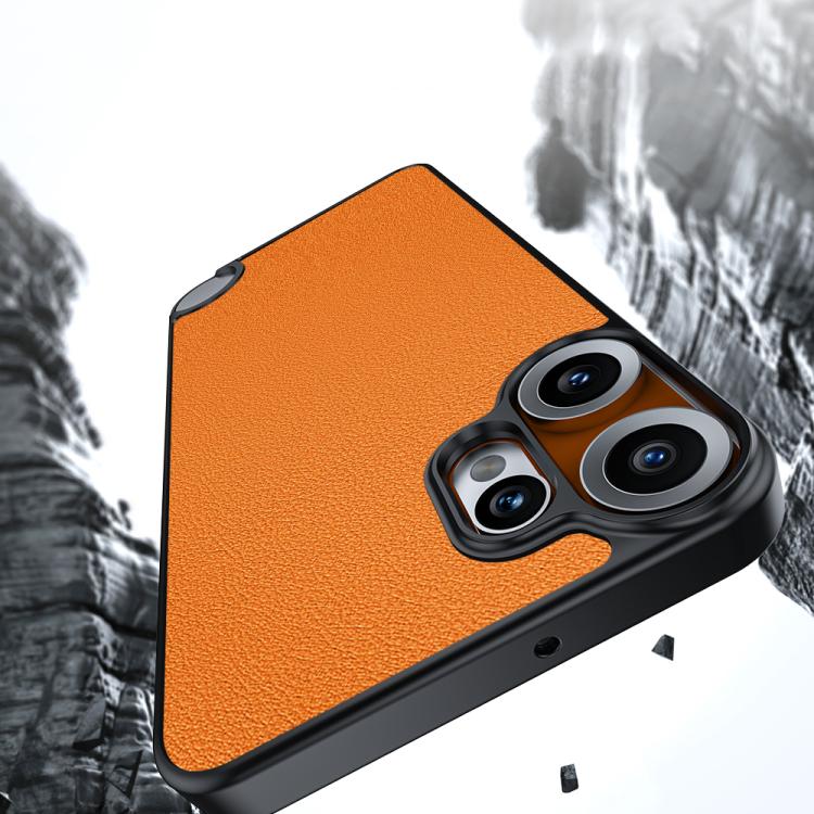 Ultra-thin Plain Skin Leather Phone Case
