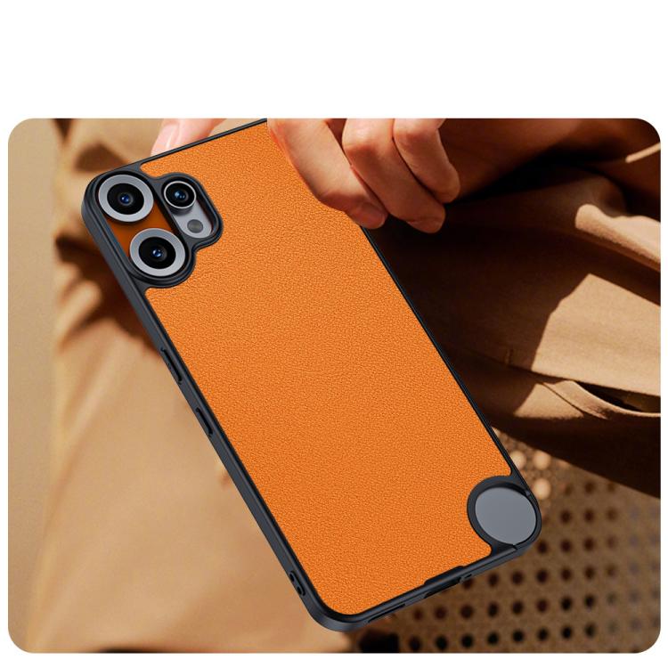 Ultra-thin Plain Skin Leather Phone Case