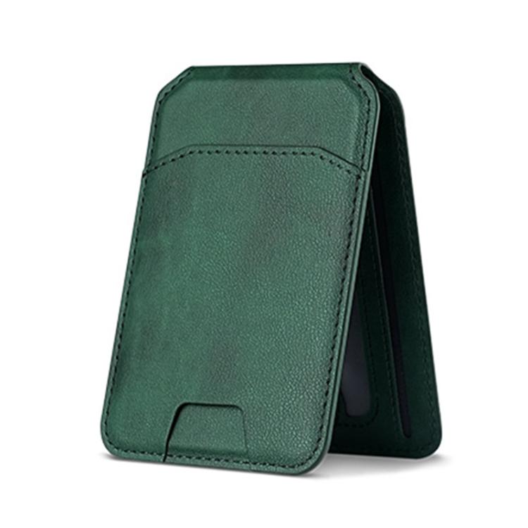 Multifunctional MagSafe Magnetic Bracket Leather Card Bag