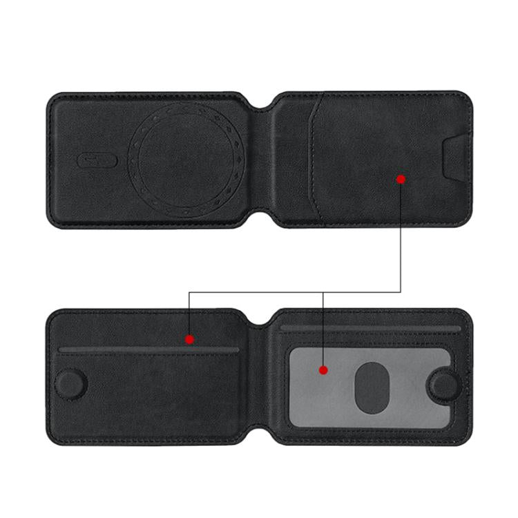 Multifunctional MagSafe Magnetic Bracket Leather Card Bag