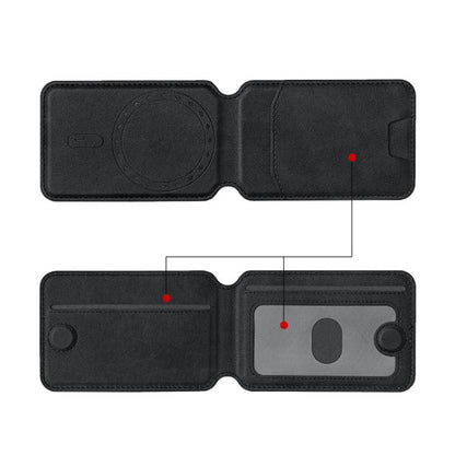 Multifunctional MagSafe Magnetic Bracket Leather Card Bag