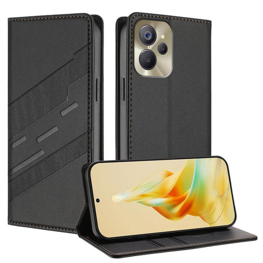Embossed Multi-functional Wallet Retro Leather Phone Case, For Realme 10 5G, For Realme C33, For Realme C30, For Realme V23, For Realme GT Neo3, For Realme 9 Pro+, For Realme 9 Pro, For Realme 9i, For Realme GT Neo2, For Realme 8 5G, For Realme V11 5G