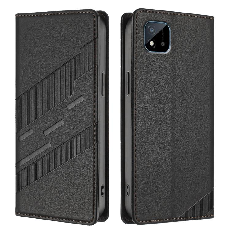 Embossed Multi-functional Wallet Retro Leather Phone Case, For Realme C20