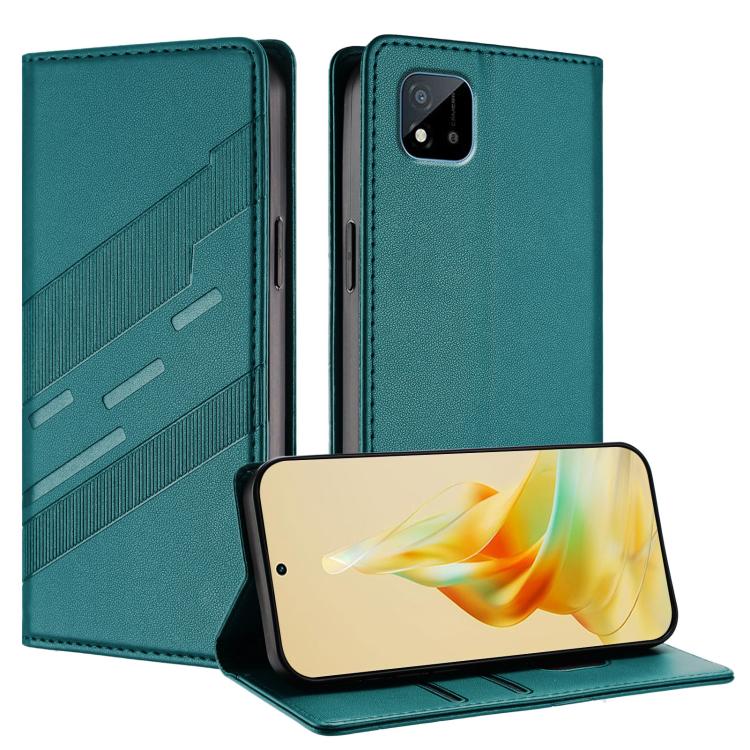 Embossed Multi-functional Wallet Retro Leather Phone Case, For Realme C20