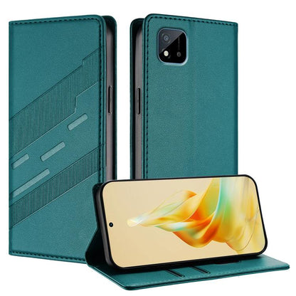 Embossed Multi-functional Wallet Retro Leather Phone Case, For Realme C20