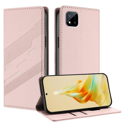Embossed Multi-functional Wallet Retro Leather Phone Case, For Realme C20