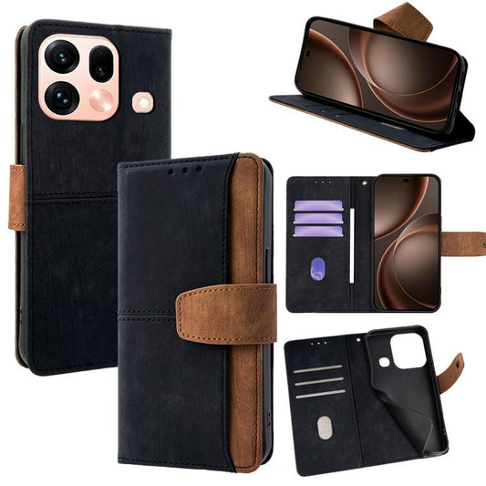 Color Stitching Skin Feel Leather RFID Blocking Phone Case, For OPPO Find X9s Pro 5G, For OPPO Find X9 Ultra 5G, For OPPO A6s 4G, For OPPO Reno15 F 5G, For OPPO A6x 4G Global, For OPPO Reno15 5G Global, For OPPO Find X9 5G, For OPPO A6 Pro Global / F31...
