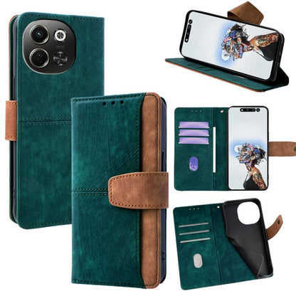 Color Stitching Skin Feel Leather RFID Blocking Phone Case, For Tecno Pova 6 Neo 5G / Spark 30 5G, For Tecno Spark 30 4G