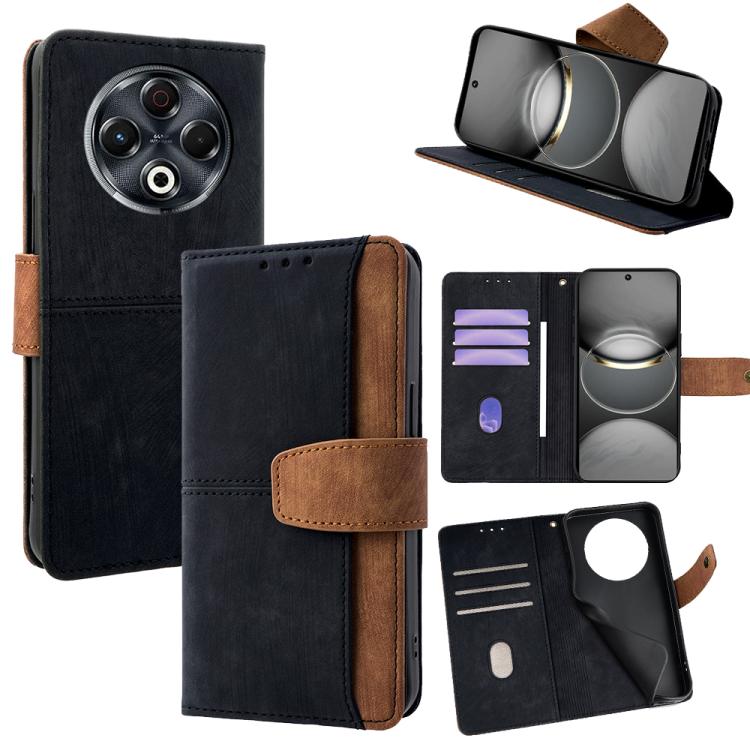 Color Stitching Skin Feel Leather RFID Blocking Phone Case, For Tecno Pova 6 Neo 5G / Spark 30 5G, For Tecno Spark 30 4G