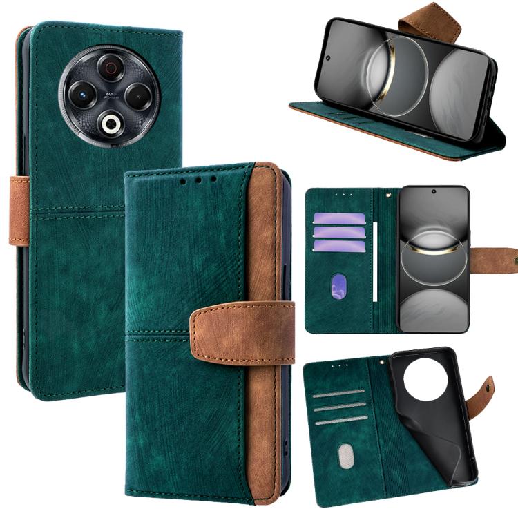 Color Stitching Skin Feel Leather RFID Blocking Phone Case, For Tecno Pova 6 Neo 5G / Spark 30 5G, For Tecno Spark 30 4G