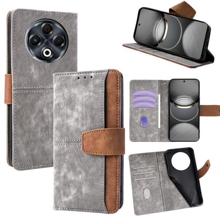 Color Stitching Skin Feel Leather RFID Blocking Phone Case, For Tecno Pova 6 Neo 5G / Spark 30 5G, For Tecno Spark 30 4G