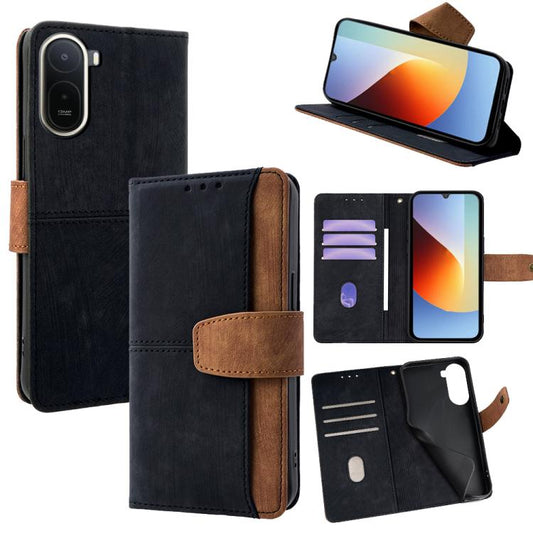 Color Stitching Skin Feel Leather RFID Blocking Phone Case, For Redmi A7 Pro 4G / 5G 171mm / Poco C85x, For Redmi Turbo 5 Max / Poco X8 Pro Max, For Redmi Turbo 5 / Poco X8 Pro 5G, For Redmi K90 Pro Max / Poco F8 Ultra
