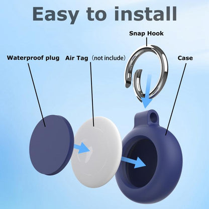 Wave Protective Protective Case Cover with Keychain, For AirTag