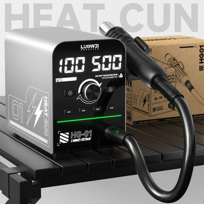 Luowei HG-01 800W Intelligent Digital Hot Air Gun BGA Desoldering Rework Station, HG-01 US Plug