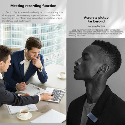 K68 Card Business Collar Clip Type Single Ear Bluetooth Earphones