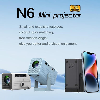 N6 1280x720P 70ANSI Android 11.0 Smart Mini Projector