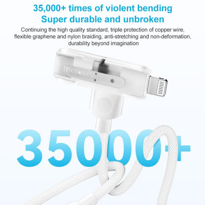 MOMAX DL56 1-Link Flow 60W Type-C to Type-C and 8 Pin Fast Charging Cable, Length:1.5m