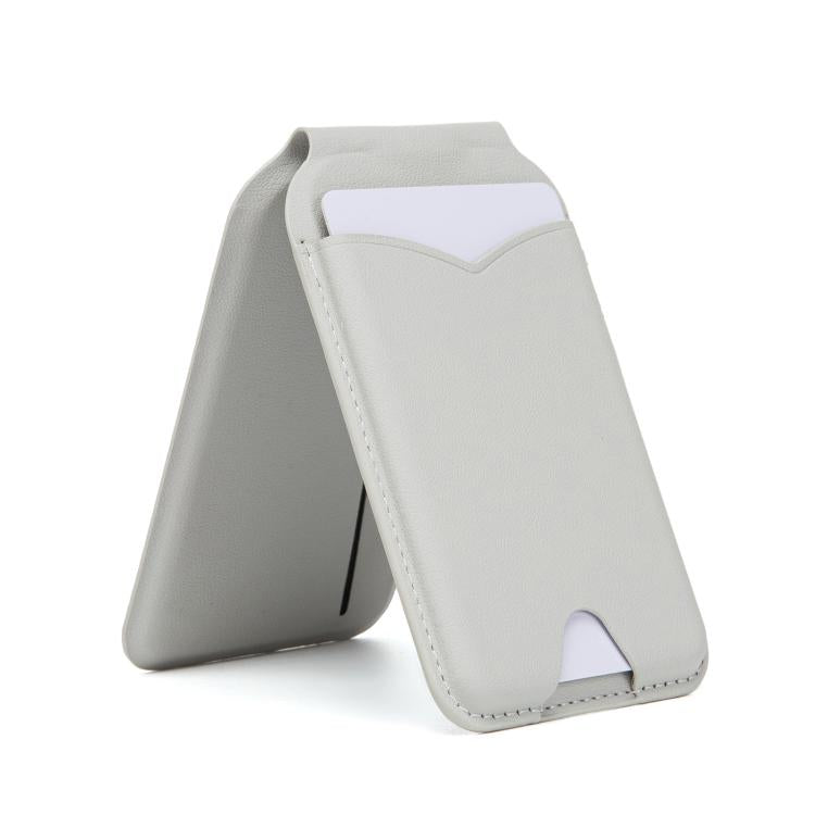 Hinge Mirror Phone Holder Leather Card Bag