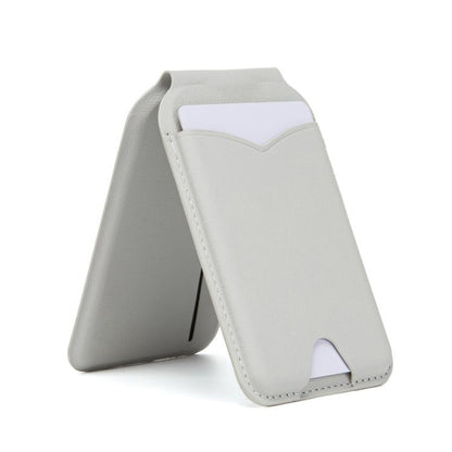 Hinge Mirror Phone Holder Leather Card Bag