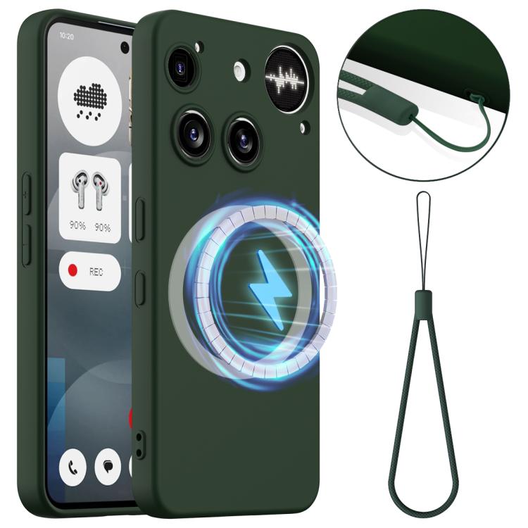 Shockproof Silicone Magsafe Phone Case, For Nothing Phone 4a Pro, For Nothing Phone 4a, For Nothing Phone 3a Lite, For Nothing Phone 3, For Nothing CMF Phone 2 Pro, For Nothing Phone 3a, For Nothing Phone 3a Pro