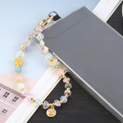 Crystal Chain Phone Anti-lost Short Lanyard