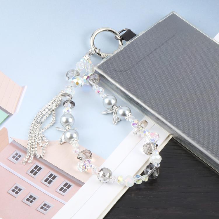 Tassel Crystal Chain Phone Anti-lost Short Lanyard