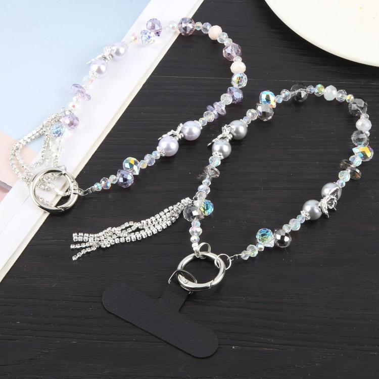 Tassel Crystal Chain Phone Anti-lost Short Lanyard