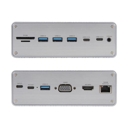 BYL2428 13 in 1 USB-C / Type-C HUB Adapter Docking Station Support 4K PD100W, BYL-2428