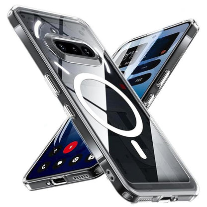 Crystal Clear Magnetic Shockproof Phone Case, For Nothing Phone 4a Pro, For Nothing Phone 4a, For Nothing Phone 3a, For Nothing Phone 3a Pro