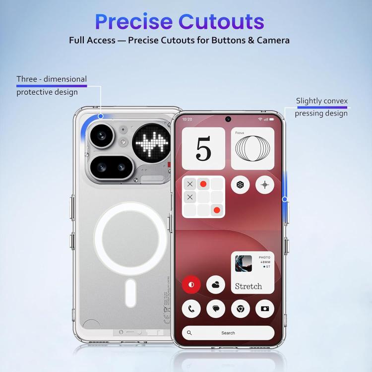 Crystal Clear Magnetic Shockproof Phone Case, For Nothing Phone 4a Pro, For Nothing Phone 4a, For Nothing Phone 3a, For Nothing Phone 3a Pro