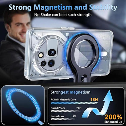 Crystal Clear Magnetic Shockproof Phone Case, For Nothing Phone 4a Pro, For Nothing Phone 4a, For Nothing Phone 3a, For Nothing Phone 3a Pro